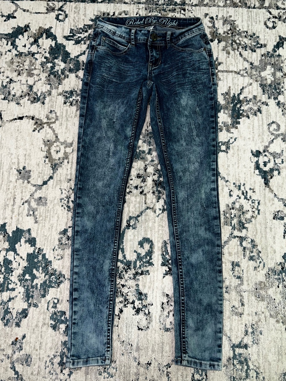 Acid-Wash Skinny Jeans